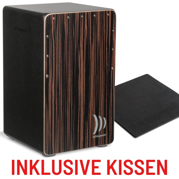 Schlagwerk CP432 Cajon 2inOne Deluxe Makassar inkl. Sitzkissen
