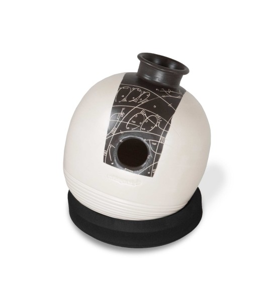 U10H Twin Udu drum - Hoch, Keramik